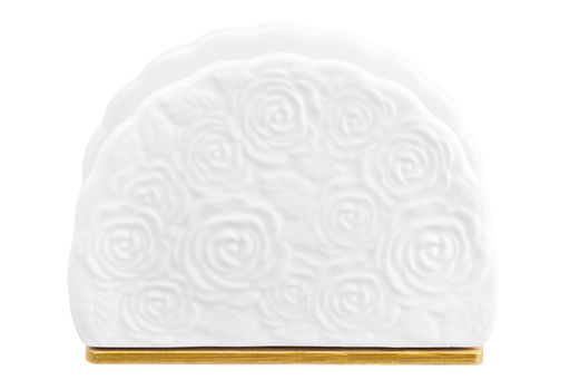 Салфетница 12*5*9 см "Розы" на дер. подставке