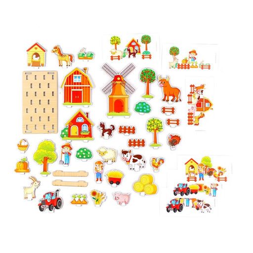 Настольная игра «Панорама. Ферма», 32 детали