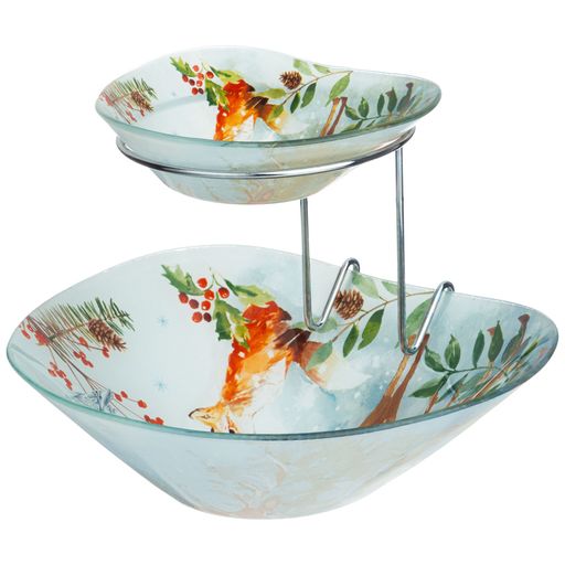 САЛАТНИК ДЛЯ СЕРВИРОВКИ ДВОЙНОЙ 15 И 25 СМ КОЛЛЕКЦИЯ ЗИМНЯЯ СКАЗКА - Lefard фото 3