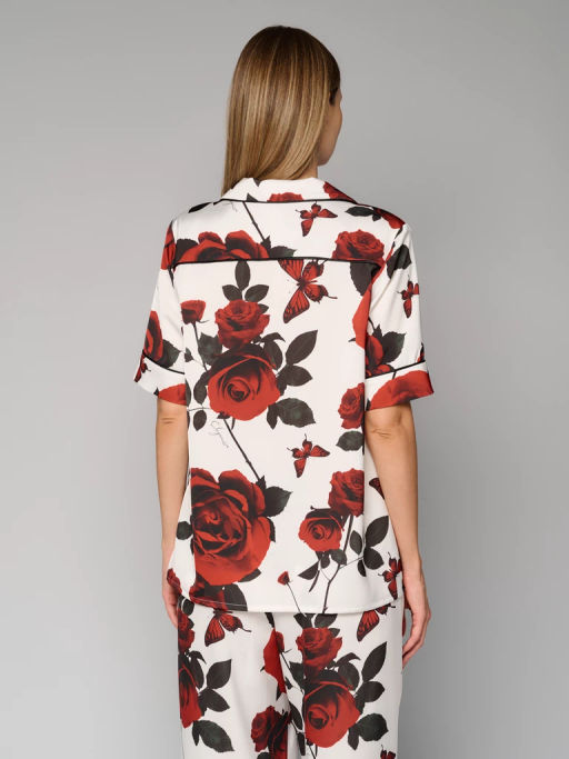 Рубашка женская 12521-33094 white/red