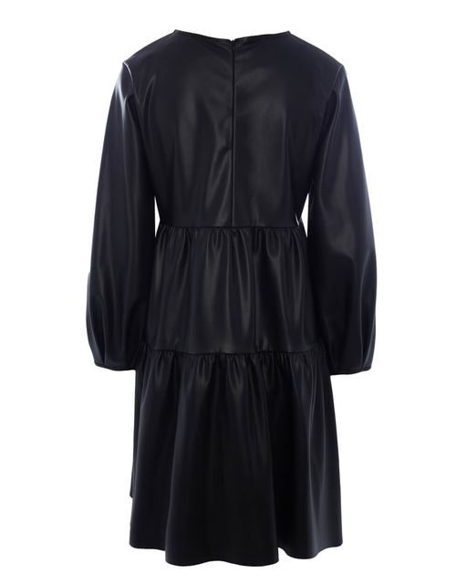 Платье из эко-кожи (без воротничка) - Incity фото 5