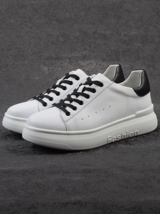 03-YC151-2 WHITE Кроссовки женские (натуральная кожа)