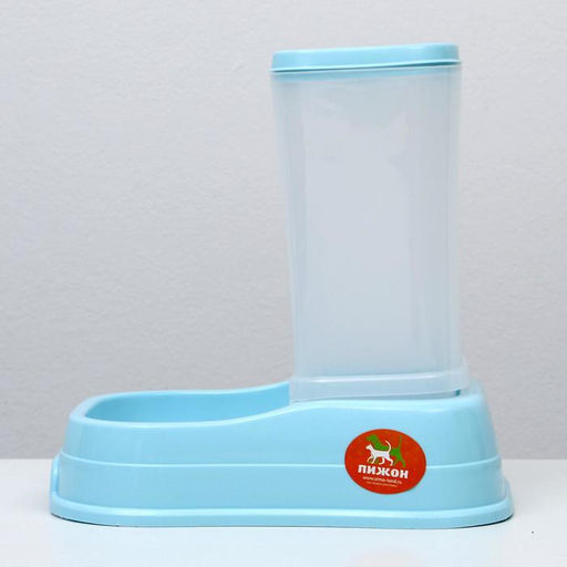 Автокормушка 1,5 л, 23,5 х 16 х 24 см, голубая - Пижон фото 3