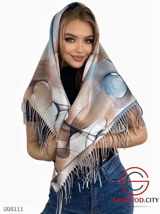 Платок теплый зимний двухсторонний - Bruno фото 19