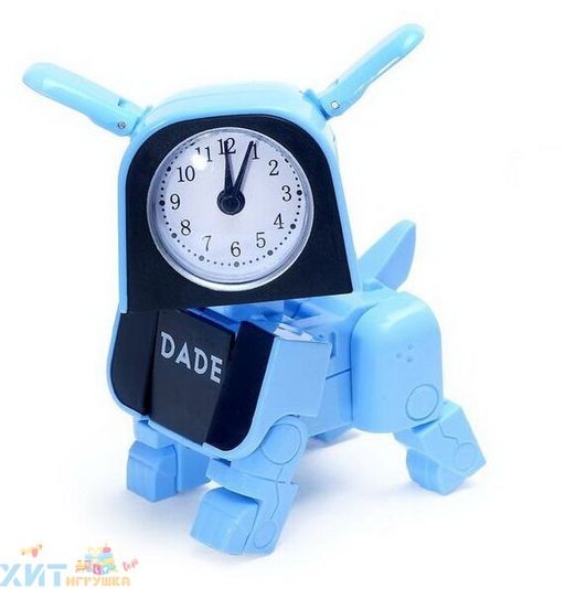 Часы-будильник Щенок-трансформер в ассортименте D622-H074A, D622-H074A