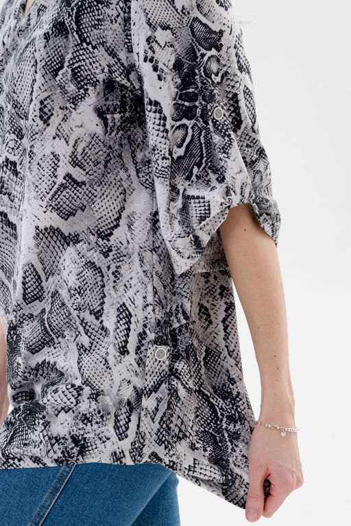 Туника женская из кулирки Полина кобра макси - Амадэль фото 9