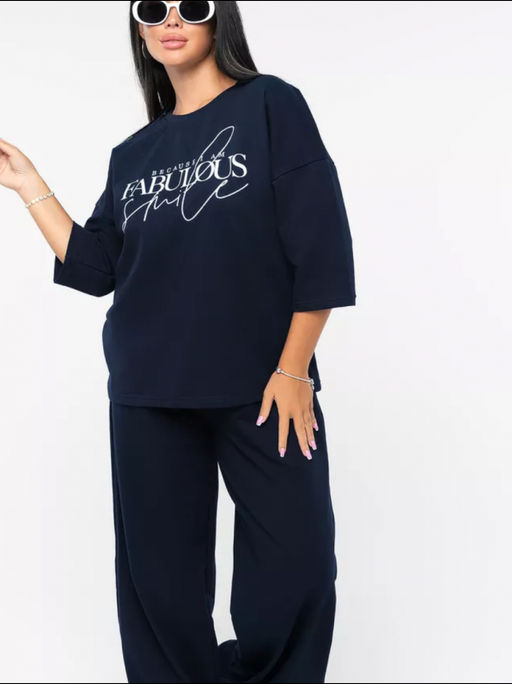 Костюм "Надпись" синий