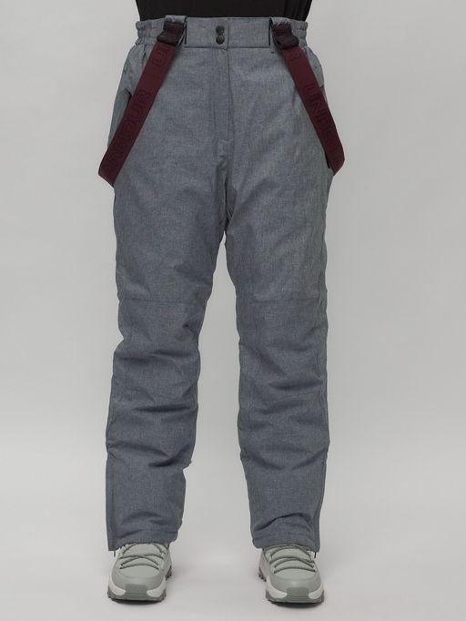 Горнолыжный костюм женский большого размера фиолетового цвета 02272-3F