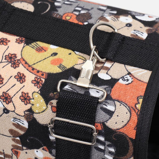 Сумка-переноска каркасная Кошки, размер L, 53 х 21 х 29 см - Пижон фото 5