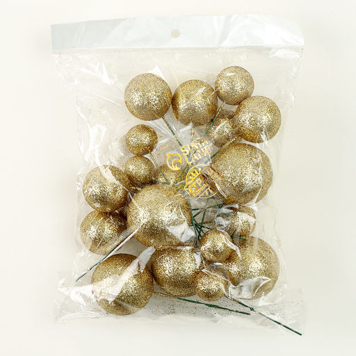 Набор для украшения Бусины, набор 20 шт, цвет золото - Страна карнавалия фото 4