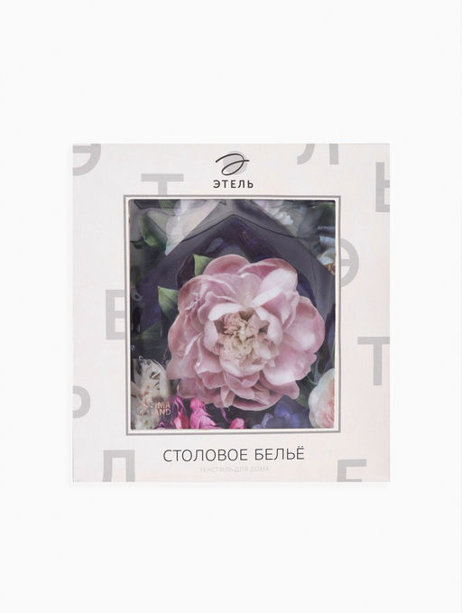 Набор кухонный «Этель. Цветочный этюд»: скатерть 180×150 см, салфетки 40×40 см-8 шт., 100% хлопок