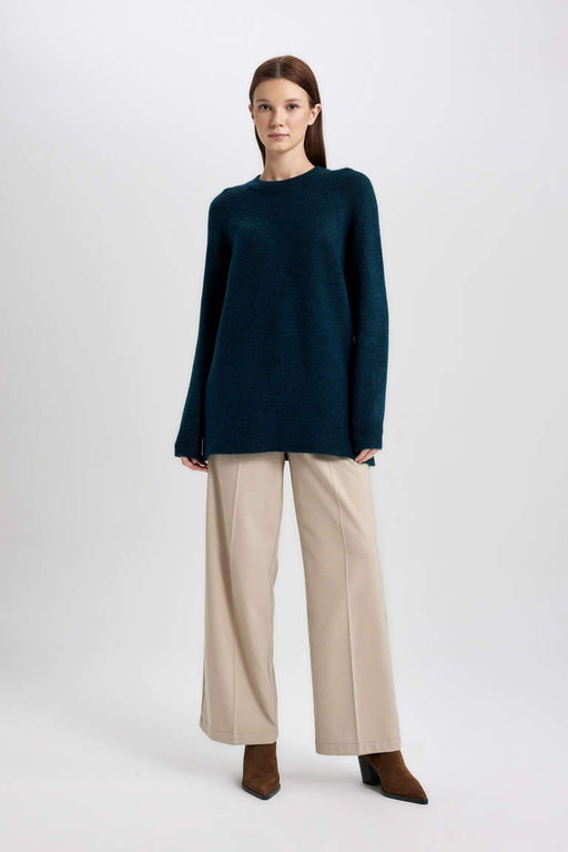 Пуловер-туника стандартного кроя - Defacto фото 2