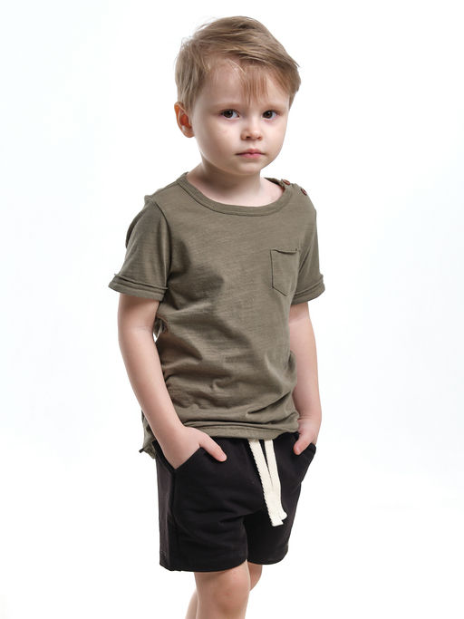 Комплект для мальчика детский сад UD 7886/22-9846 хаки/черный - Mini maxi фото 10