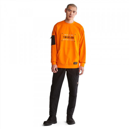 Мужская толстовка Timberland Sweatshirt CNY Crew Neck Relaxed оранжевая фото 3