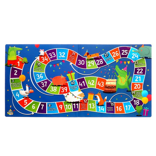 Настольная игра Улётный День Рождения!, 10 игр: Мафия, Кто я, Крокодил, Бродилка, Жмурки и др. - Лас играс kids фото 4