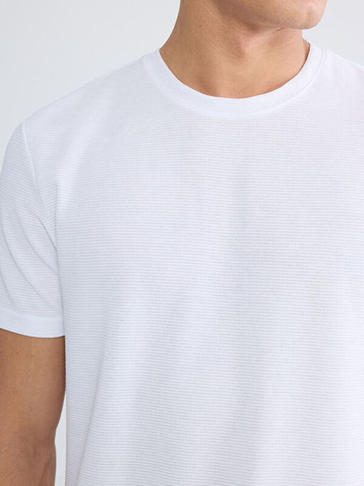 Bisiklet Yaka Penye Erkek Ti??rt