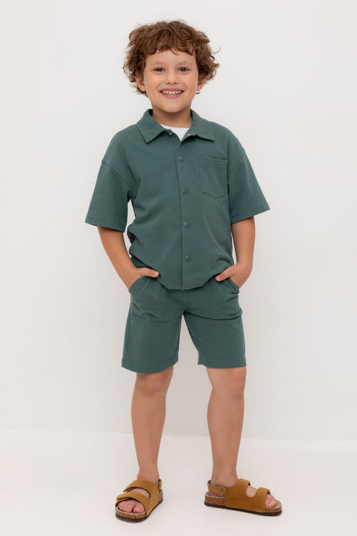 КР 400814-1/темный малахит к556 шорты для мал - Crockid фото 5