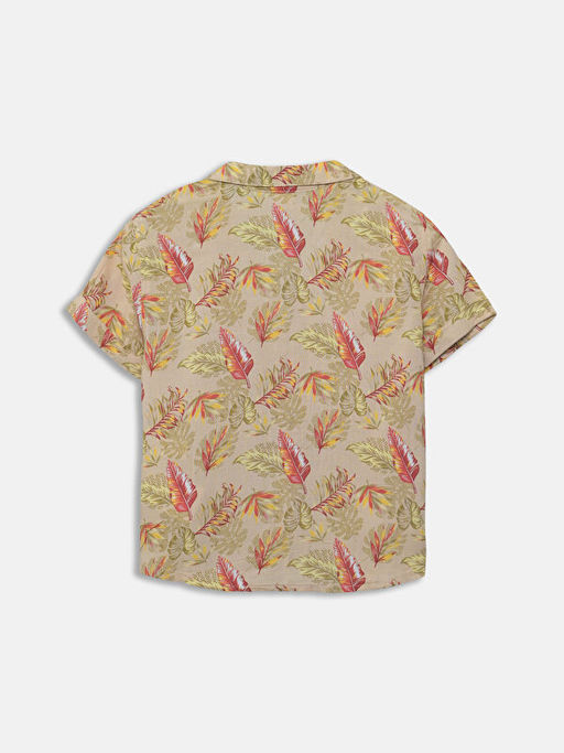 Desenli K?sa Kollu Erkek Bebek G?mlek