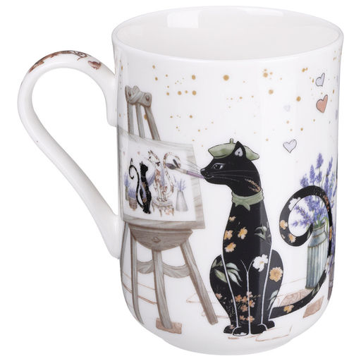 КРУЖКА LEFARD ЛАВАНДОВЫЕ КОТЫ 330 МЛ (КОР=24ШТ.)  фото 2