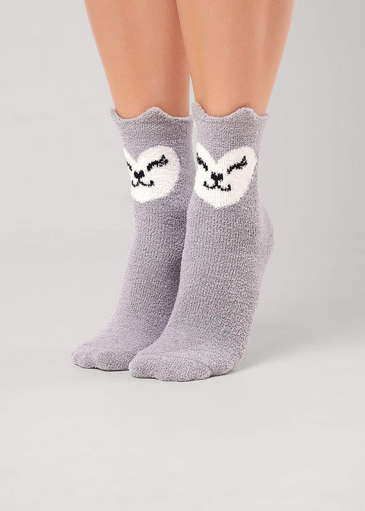 (CLE) Д960Т носки жен. НГ травка (ЧЗ)