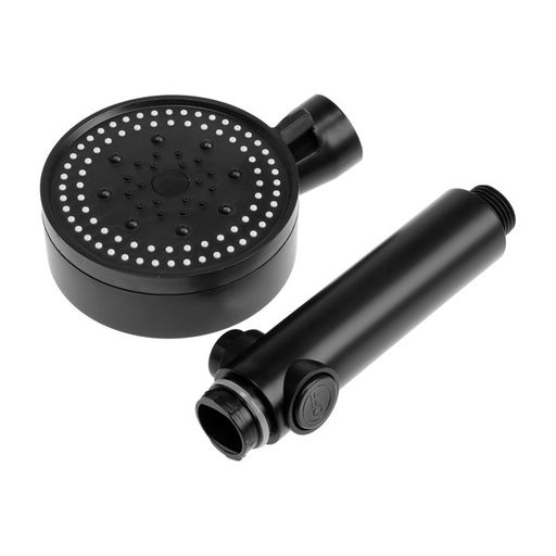 Лейка для душа ZEIN Z3539, d=90 мм, 3 режима, кнопка «стоп», съёмный верх, черная