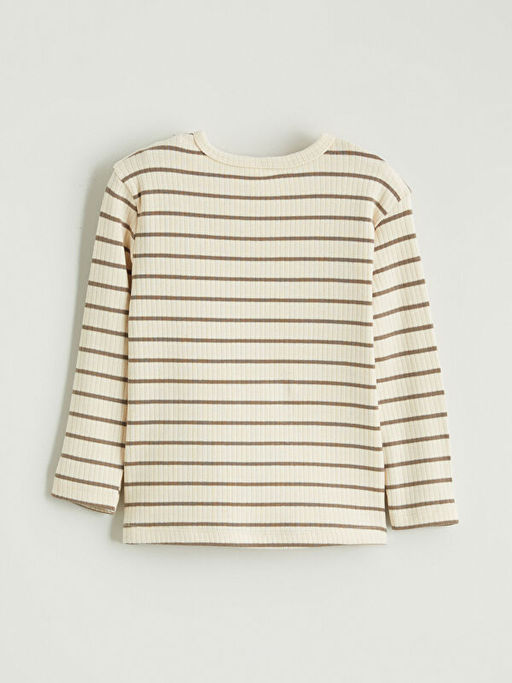 Bisiklet Yaka Uzun Kollu Erkek Bebek Ti??rt