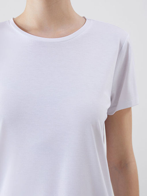 Bisiklet Yaka Kad?n Ti??rt