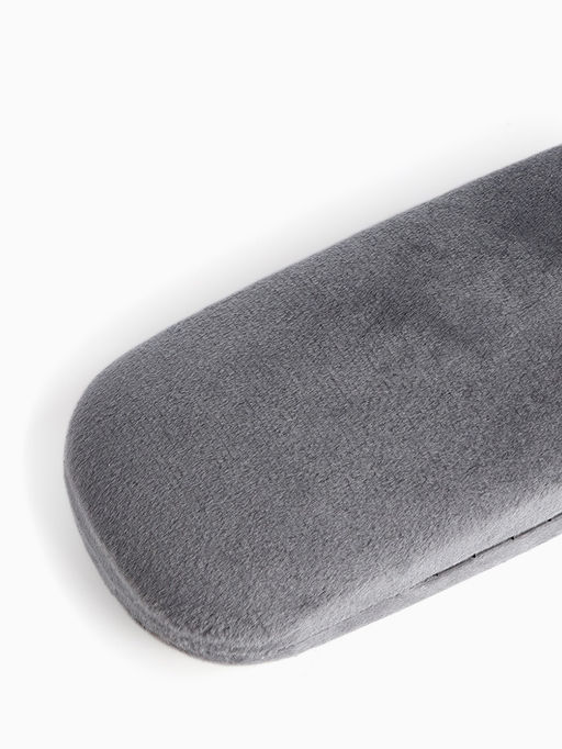 Футляр для очков на хлопушке, однотонный, размер 16×6×2 см, серый