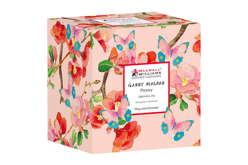 Кружка с подставкой Камелии на розовом, 0,4 л - Maxwell & Williams фото 8