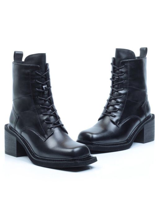 SE21W-2A BLACK Ботинки зимние женские (натуральная кожа, натуральный мех) - Фабричный китай фото 11