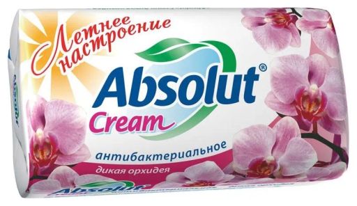 АБСОЛЮТ CREAM 2в1 антибакт.мыло 90гр Дикая орхидея