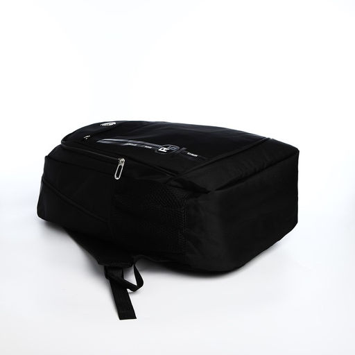 Рюкзак молодёжный из текстиля на молнии, 4 кармана, цвет чёрный/серый - Simaland фото 3