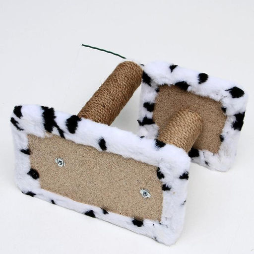 Когтеточка для котят двойная, 30 х 20 х 34 см, джут, далматинец - Пижон фото 6