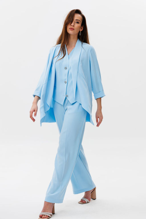 Костюм NIKVA н499-1 голубой  фото 4
