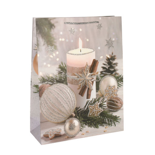 Цена за 12 шт. Пакет подарочный 31*40*12 / NG53-2 /уп 12/360/Новый год - Галеонтрейд фото 2