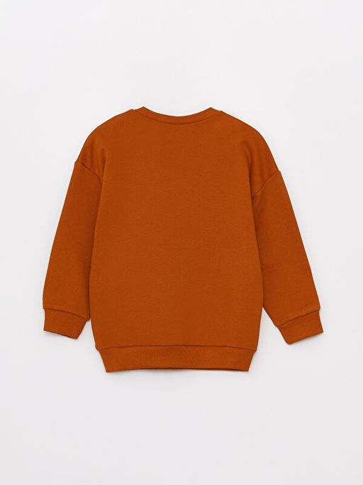 Bisiklet Yaka Uzun Kollu Bask?l? Erkek Bebek Sweatshirt ve E?ofman Alt? 2li Tak?m - Waikiki фото 3