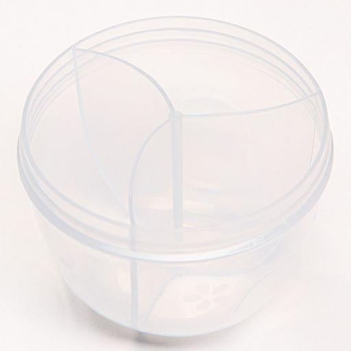 Контейнер для хранения детского питания, 3 секции по 90 мл., 9.2×8.8×8 см, 270 мл., голубой