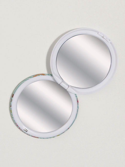 Зеркало складное «Совы», d=7.5 см, рисунок МИКС