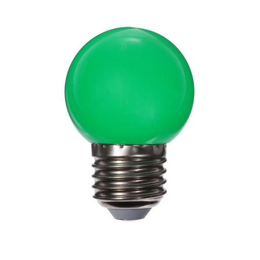 Лампа светодиодная Luazon Lighting, G45, Е27, 1.5 Вт, для белт-лайта, набор 20 штук, свечение зелёное