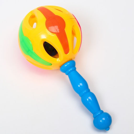 Погремушка Яркий маракас, 17 см, цвет МИКС, Крошка Я  фото 4