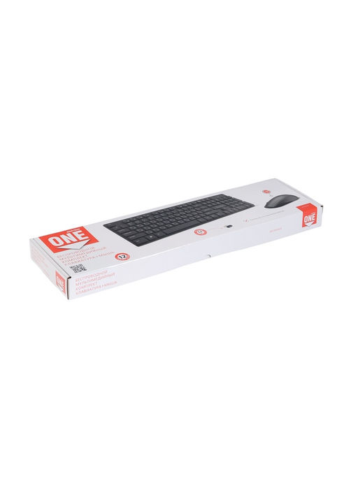 Комплект клавиатура и мышь Smartbuy ONE 400AG, беспроводной, USB, AA/ААА, черный