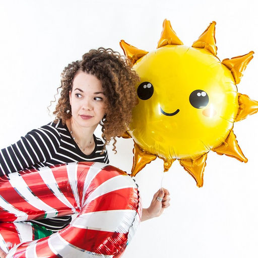 Шар фольгированный 31" «Солнце», фигура