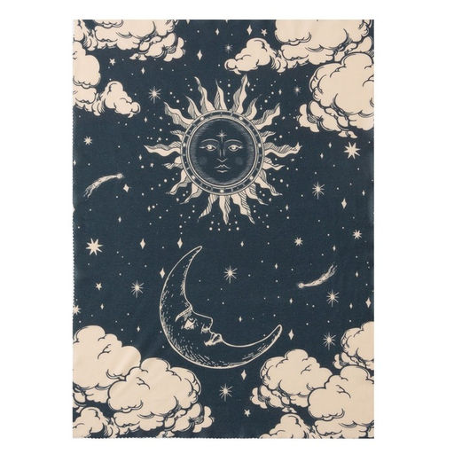 Набор подарочный женский «Этель» Sun Moon, плед 75×100 см, носки 36-39 (23-25 см), маска для сна