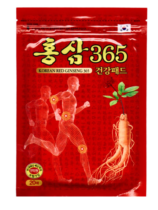 Kang Hwa Обезболивающий пластырь с красным женьшенем для суставов / Korean Red Ginseng 365, 20 шт.