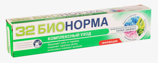 32-БИОНОРМА з/паста Профилактическая комплексный уход туб.130гр