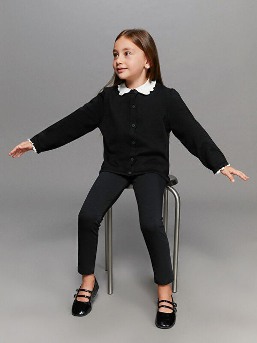 Beli Lastikli Basic K?z ?ocuk Tayt