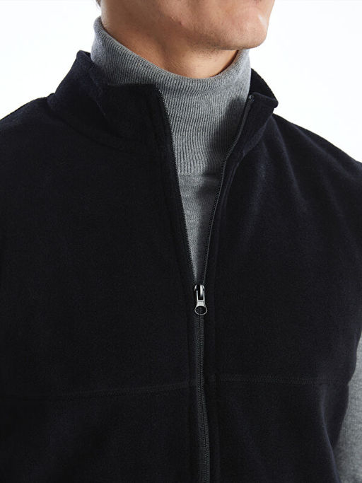 Rahat Kal?p Dik Yaka Polar Erkek Yelek