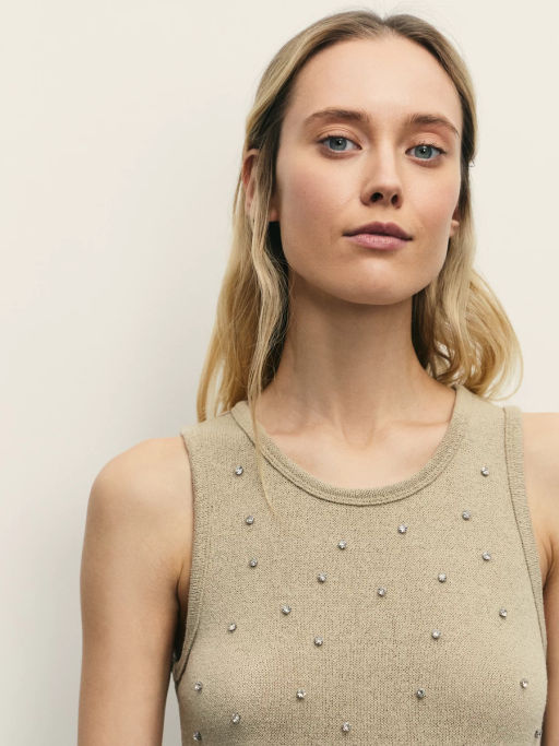 Майка со стразами / Zarina  фото 12