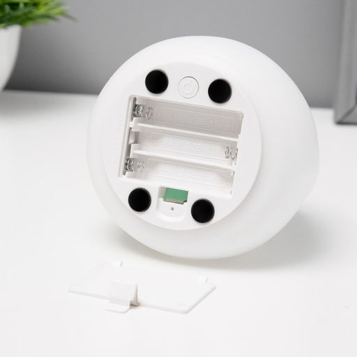 Фигурка световая RISALUX «Антистресс мякиш кошечка», LED-ночник, RGB, от батареек, 3×ААА, 9.5×9.5×10.5 см