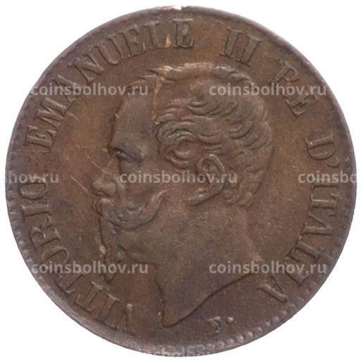 Монета 1 чентезимо 1867 года M Италия